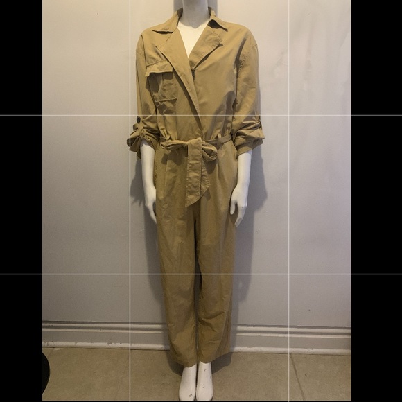Who What Wear Pants - Who What Wear Jumpsuit tan, XL